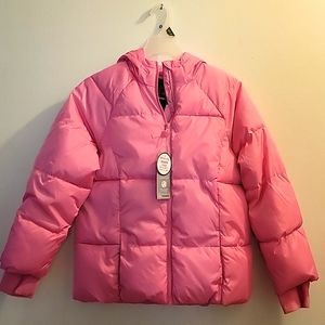 Swiss Tech Girl's PINK Puffer Jacket - XL (14-16).